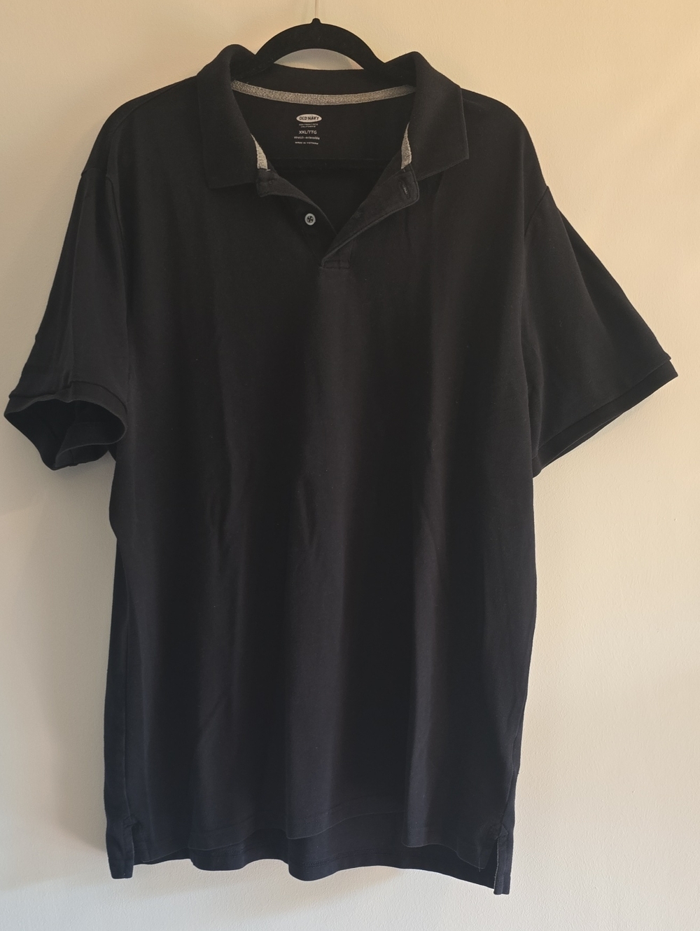 Old Navy Men's Black Polo Shirt - Classic Short Sleeve